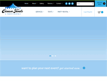 Tablet Screenshot of oceantents.com